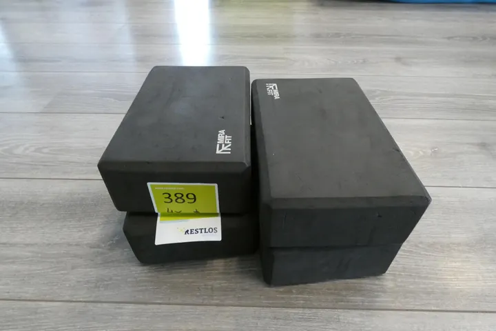 4x Mirafit Yoga-Blöcke, schwarz
